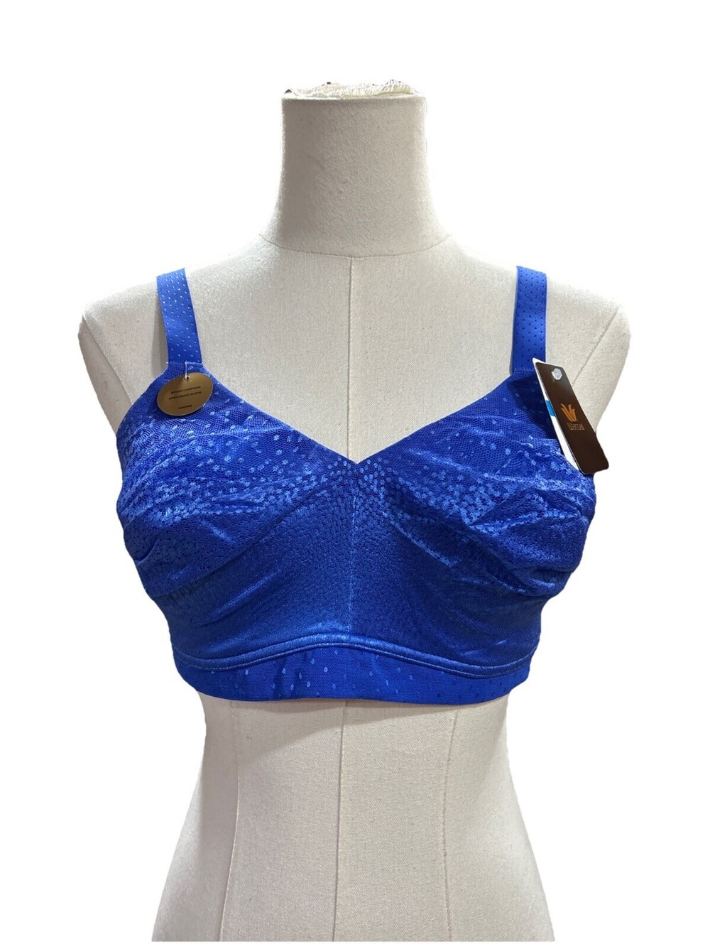 Wacoal Womens Back Appeal Unlined Mid Coverage Wire Free Bra 36DDD Blue 852303